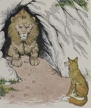 THE OLD LION AND THE FOX