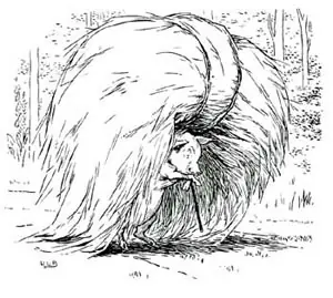 Man with a bundle of straw