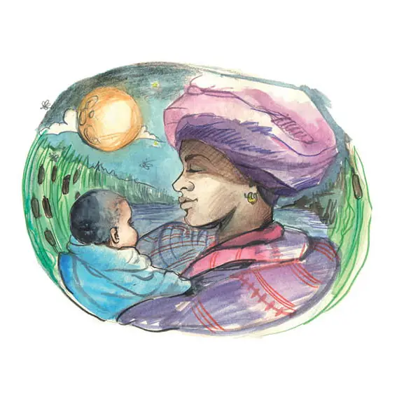 Ma Monikazi holds baby Nontsikelelo in her arms.